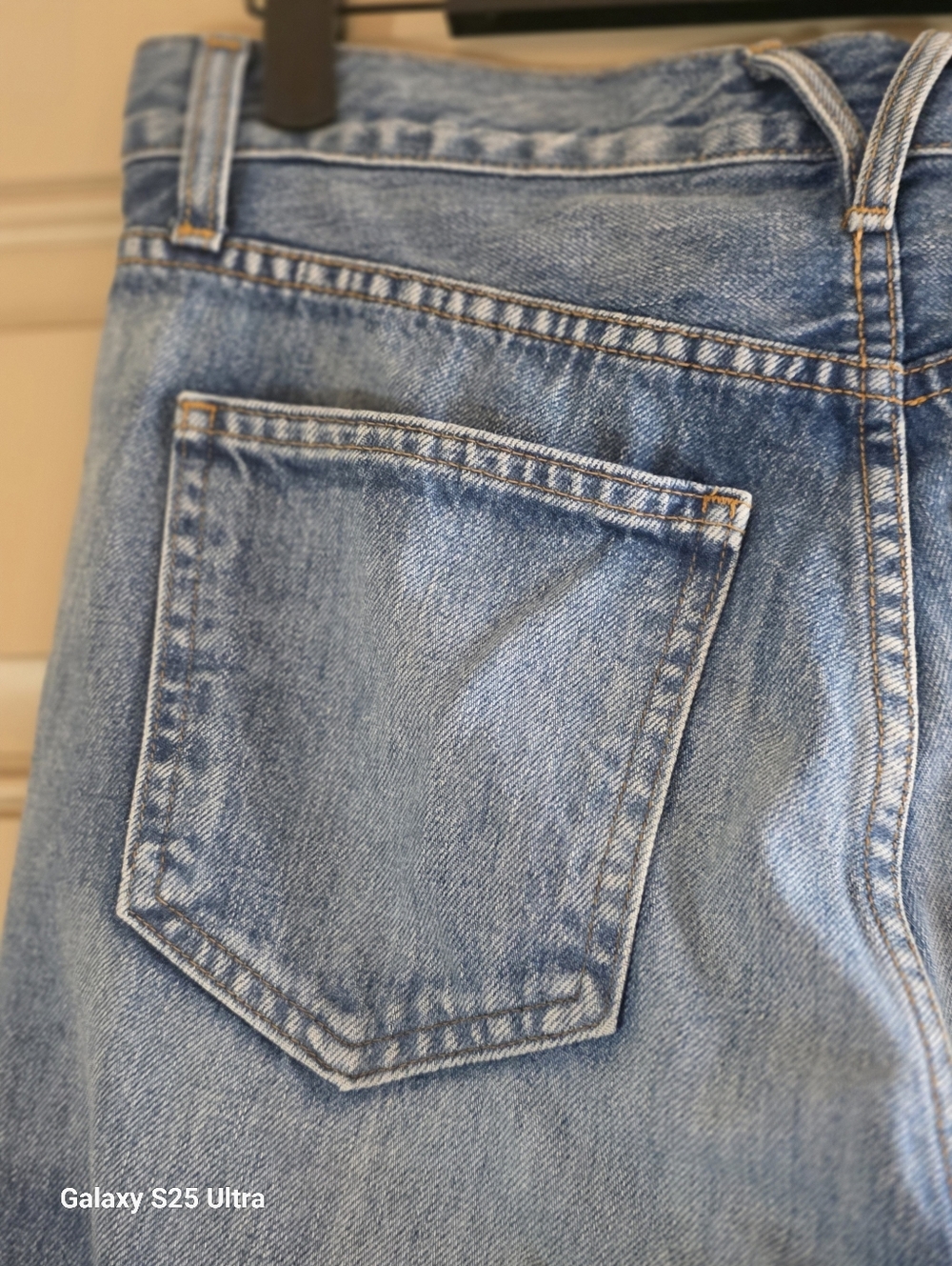 Veronica Beard Light Blue High-Rise Flare Jeans with Patch Pockets - Picture 9 of 11